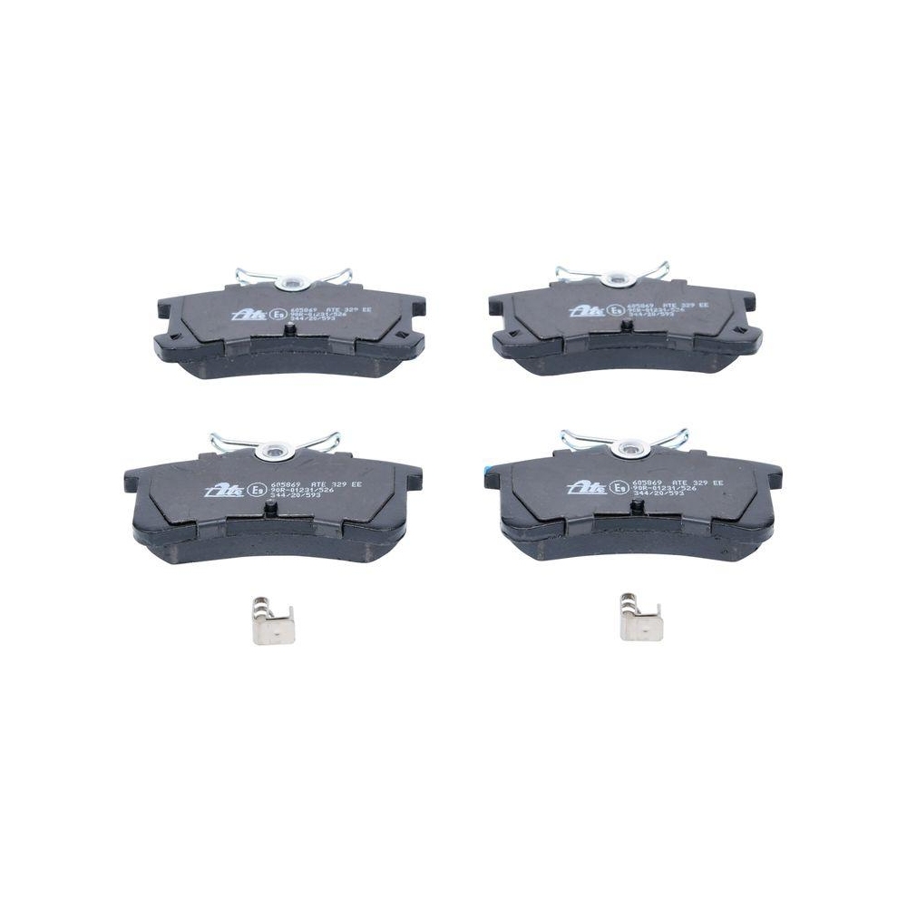 Bremsbelagsatz, Scheibenbremse ATE 13.0460-5869.2 f&uuml;r TOYOTA, Hinterachse