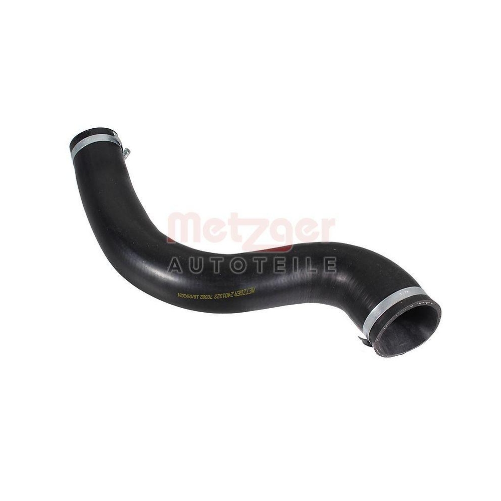 Ladeluftschlauch METZGER 2401323 f&uuml;r LAND ROVER, Ladeluftk&uuml;hler, oben, rechts
