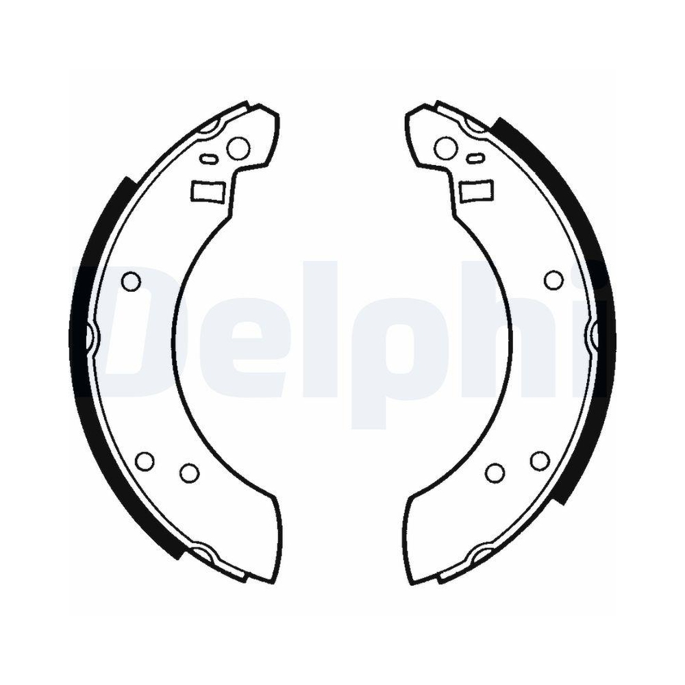 DELPHI LS1232 Bremsbackensatz f&uuml;r FORD, Hinterachse