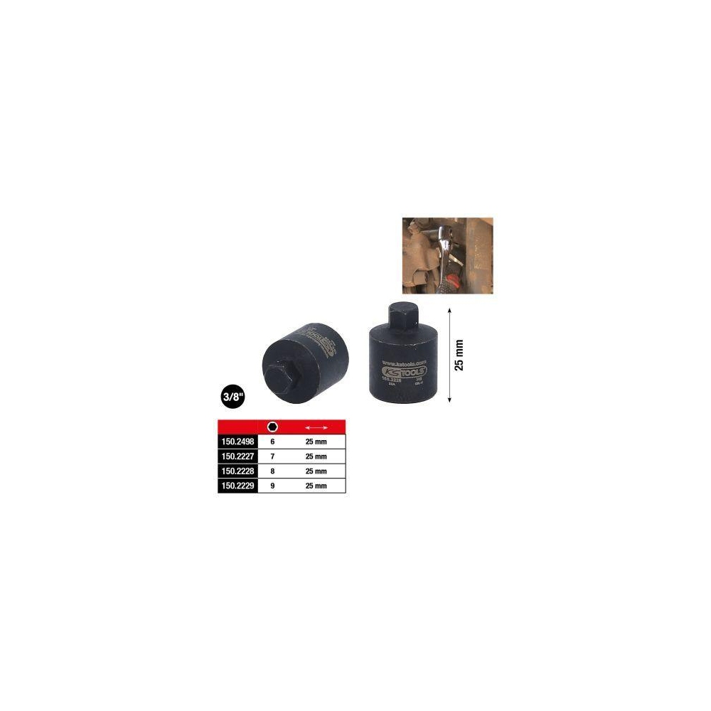 Steckschl&uuml;sseleinsatz, Bremssattel KS TOOLS 150.2229 f&uuml;r