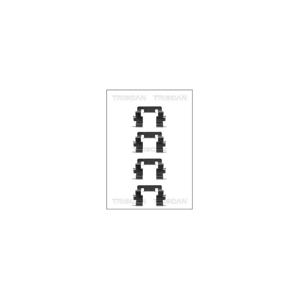 Zubeh&ouml;rsatz, Scheibenbremsbelag TRISCAN 8105 101624 f&uuml;r, Vorderachse