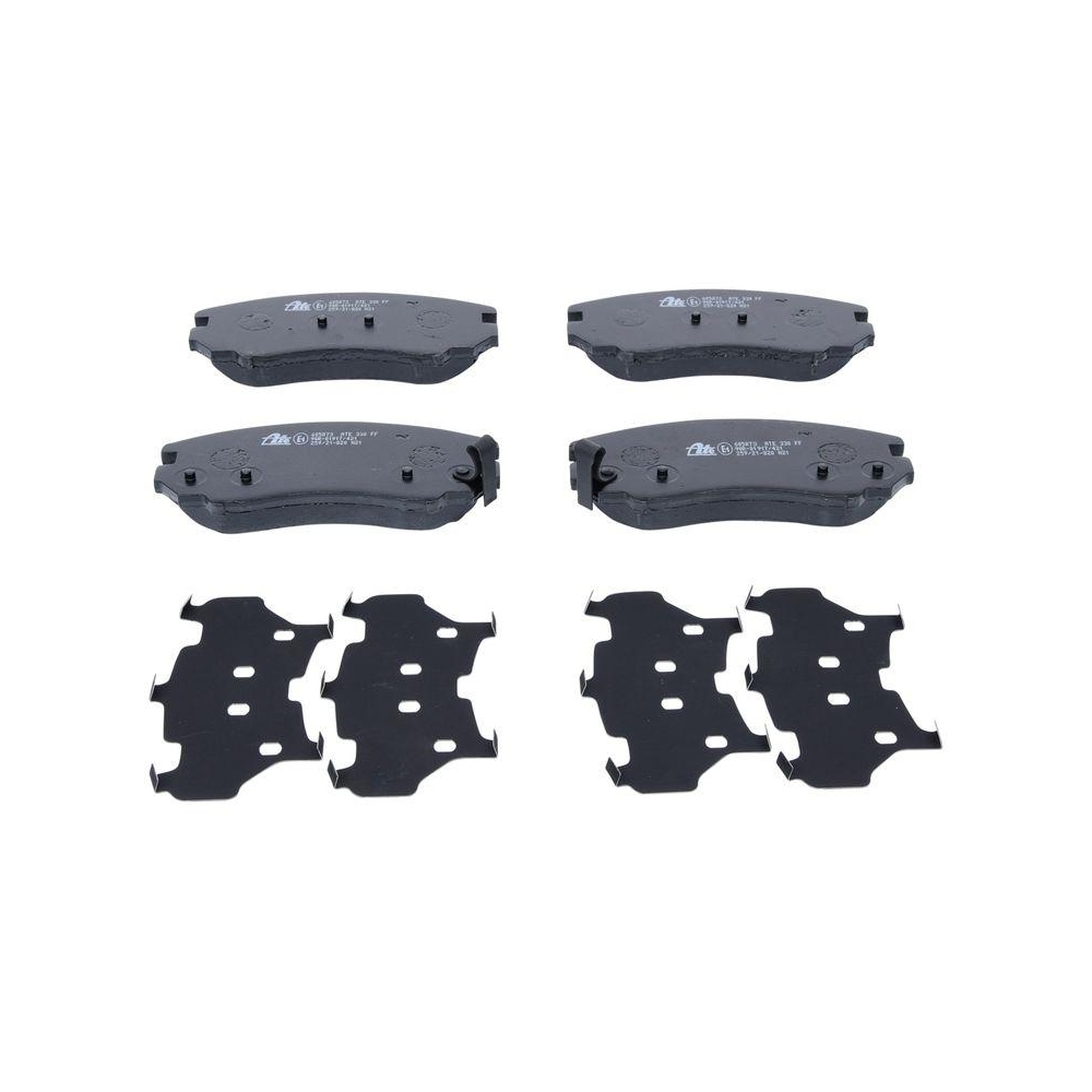 Bremsbelagsatz, Scheibenbremse ATE 13.0460-5873.2 f&uuml;r HYUNDAI KIA, Vorderachse