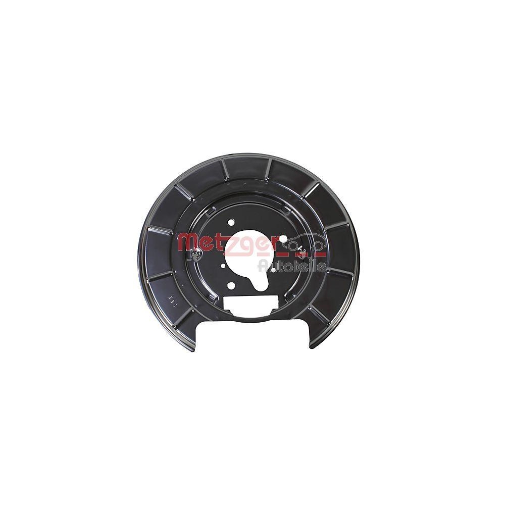 Spritzblech, Bremsscheibe METZGER 6115161 für PEUGEOT, Hinterachse links