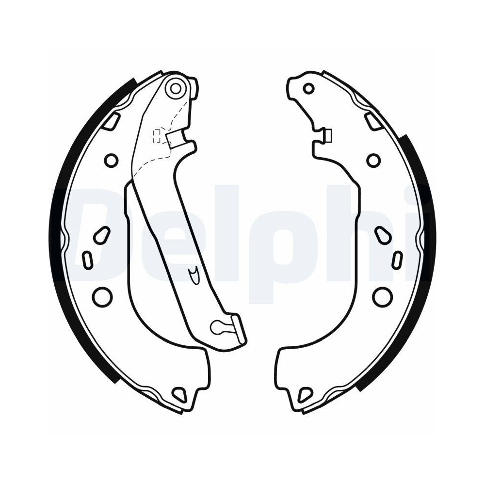 Bremsbackensatz DELPHI LS1983 für FORD, Hinterachse