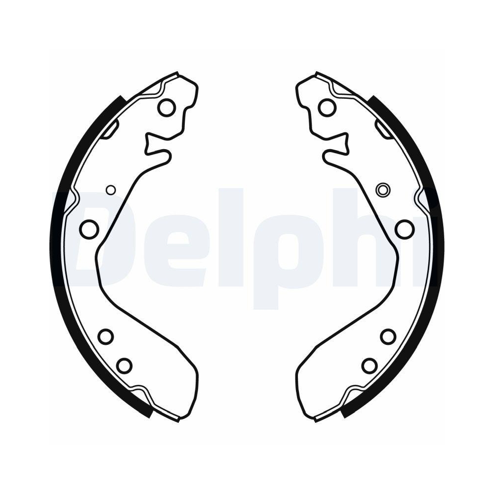 DELPHI LS1984 Bremsbackensatz f&uuml;r HONDA, Hinterachse