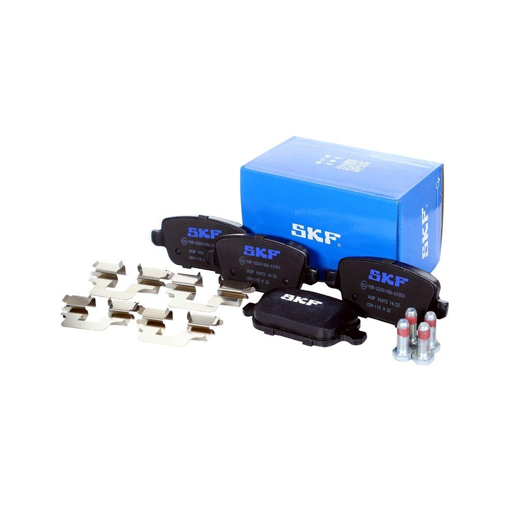 Bremsbelagsatz, Scheibenbremse SKF VKBP 90072 f&uuml;r FORD VOLVO, Hinterachse