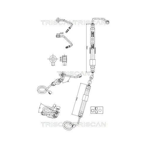 TRISCAN 8516 29065 Hydraulikschlauch, Lenkung f&uuml;r AUDI
