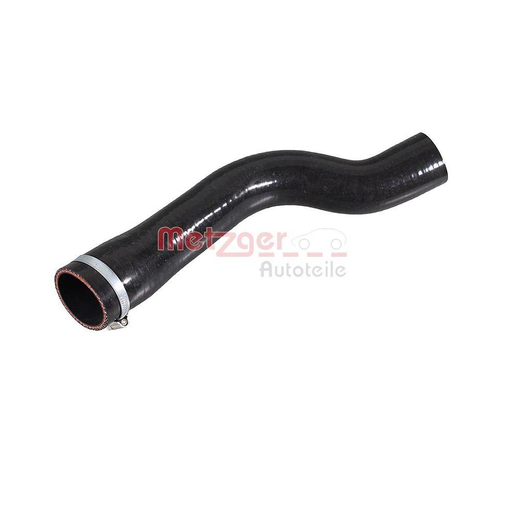 Ladeluftschlauch METZGER 2401329 f&uuml;r LAND ROVER, Ladeluftk&uuml;hler, links, unten