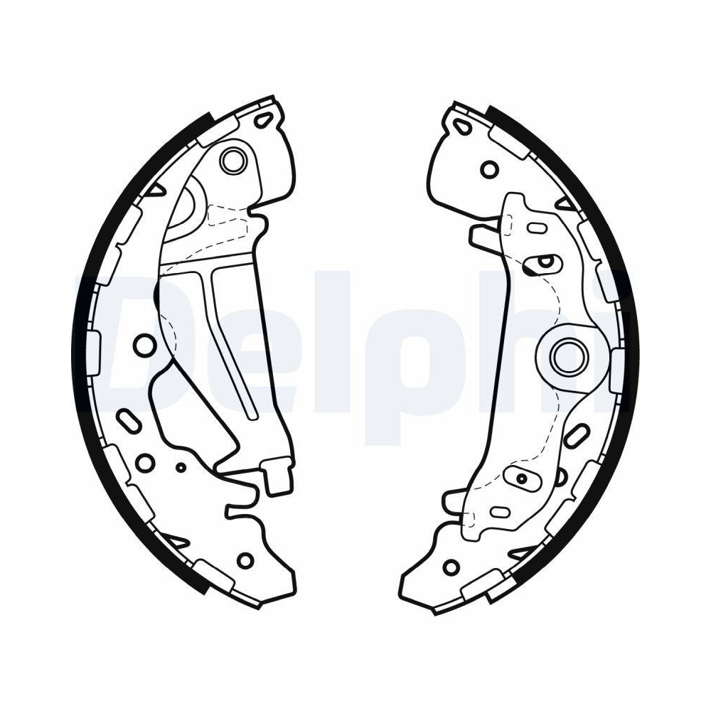Bremsbackensatz DELPHI LS1987 für KIA, Hinterachse