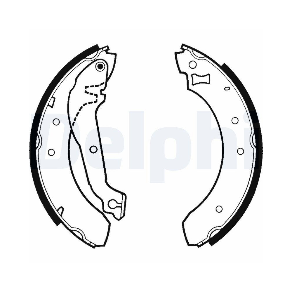 DELPHI LS1268 Bremsbackensatz f&uuml;r FORD TVR, Hinterachse