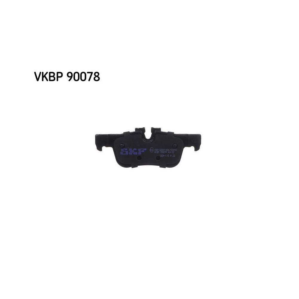 Bremsbelagsatz, Scheibenbremse SKF VKBP 90078 f&uuml;r BMW MINI, Hinterachse