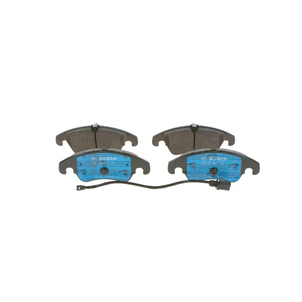Bremsbelagsatz, Scheibenbremse BOSCH 0 986 494 456 f&uuml;r AUDI FORD VW, Vorderachse