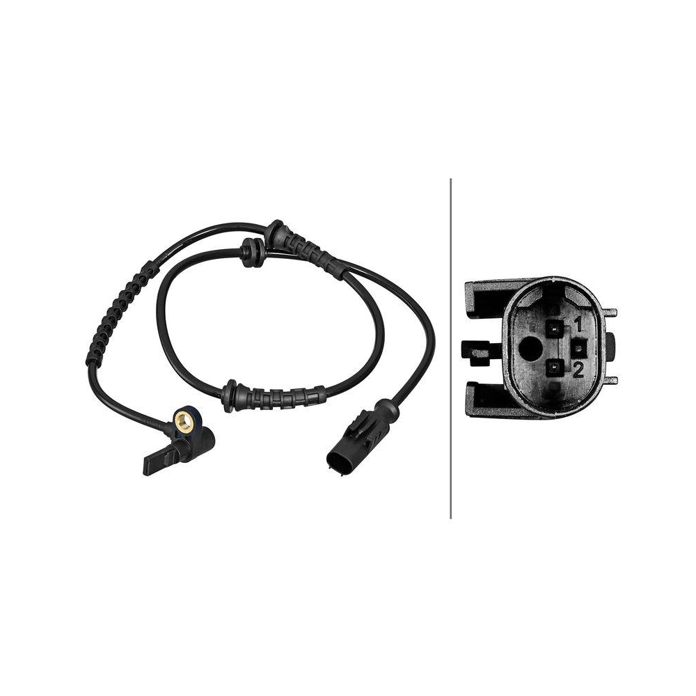 HELLA Sensor, Raddrehzahl 6PU 358 217-241 f&uuml;r ALFA ROMEO FIAT OPEL VAUXHALL