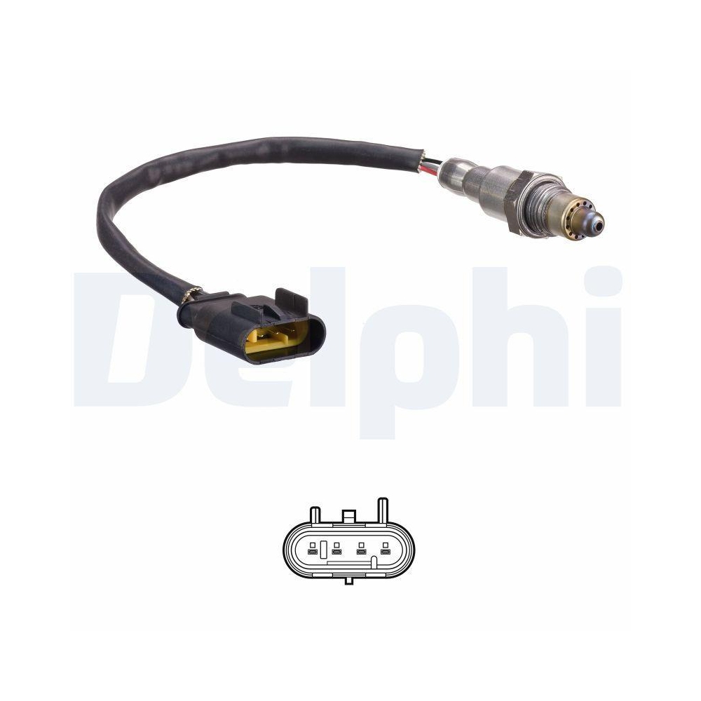 DELPHI ES21201-12B1 Lambdasonde f&uuml;r FIAT, nach Katalysator, vor Katalysator