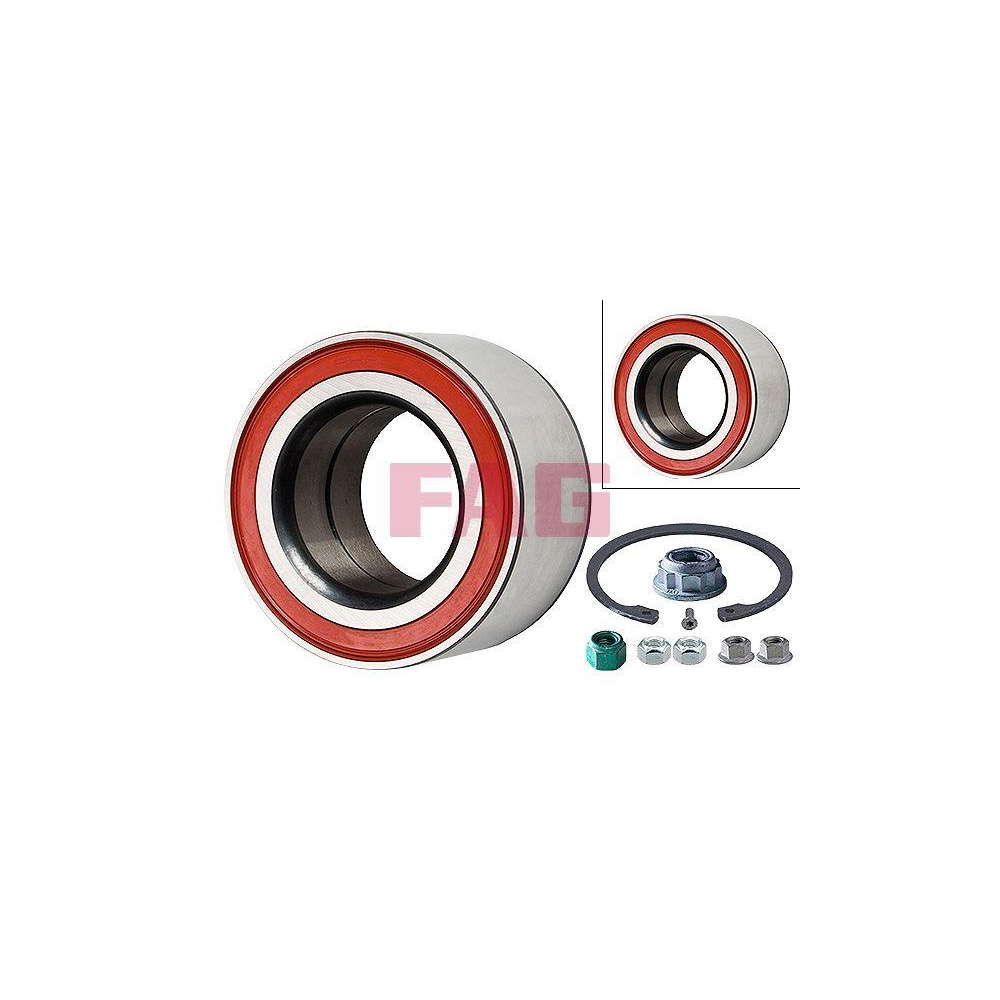 Radlagersatz Schaeffler FAG 713 6100 40 f&uuml;r SEAT VW, Vorderachse