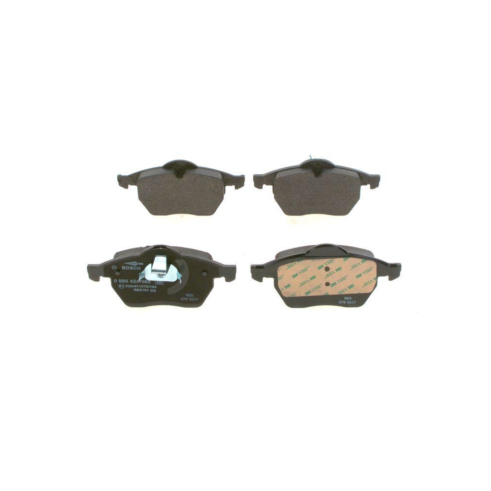 Bremsbelagsatz, Scheibenbremse BOSCH 0 986 424 360 f&uuml;r OPEL SAAB SCANIA VAUXHALL
