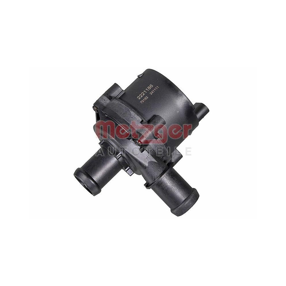 Zusatzwasserpumpe (K&uuml;hlwasserkreislauf) METZGER 2221186 f&uuml;r AUDI SEAT SKODA VW