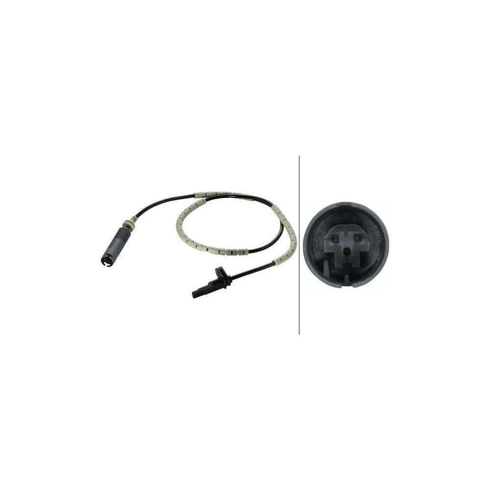HELLA Sensor, Raddrehzahl 6PU 009 106-921 f&uuml;r BMW, Hinterachse, links, rechts