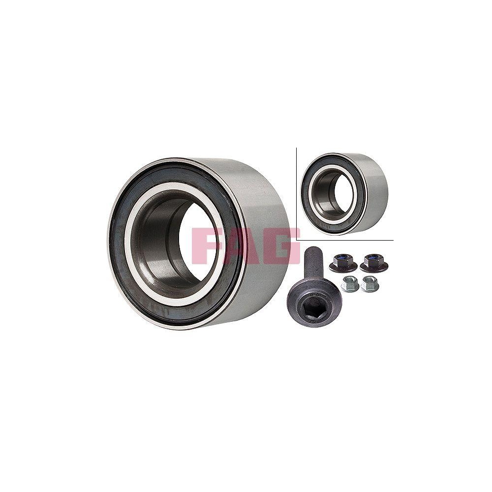 Radlagersatz Schaeffler FAG 713 6100 80 f&uuml;r AUDI SKODA VW, Hinterachse