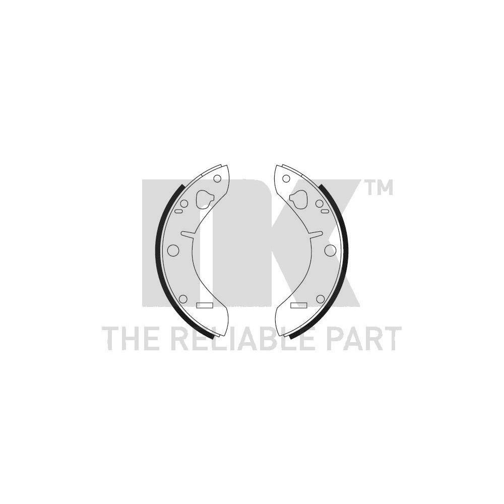 Bremsbackensatz NK 2799011 für SAAB, Hinterachse