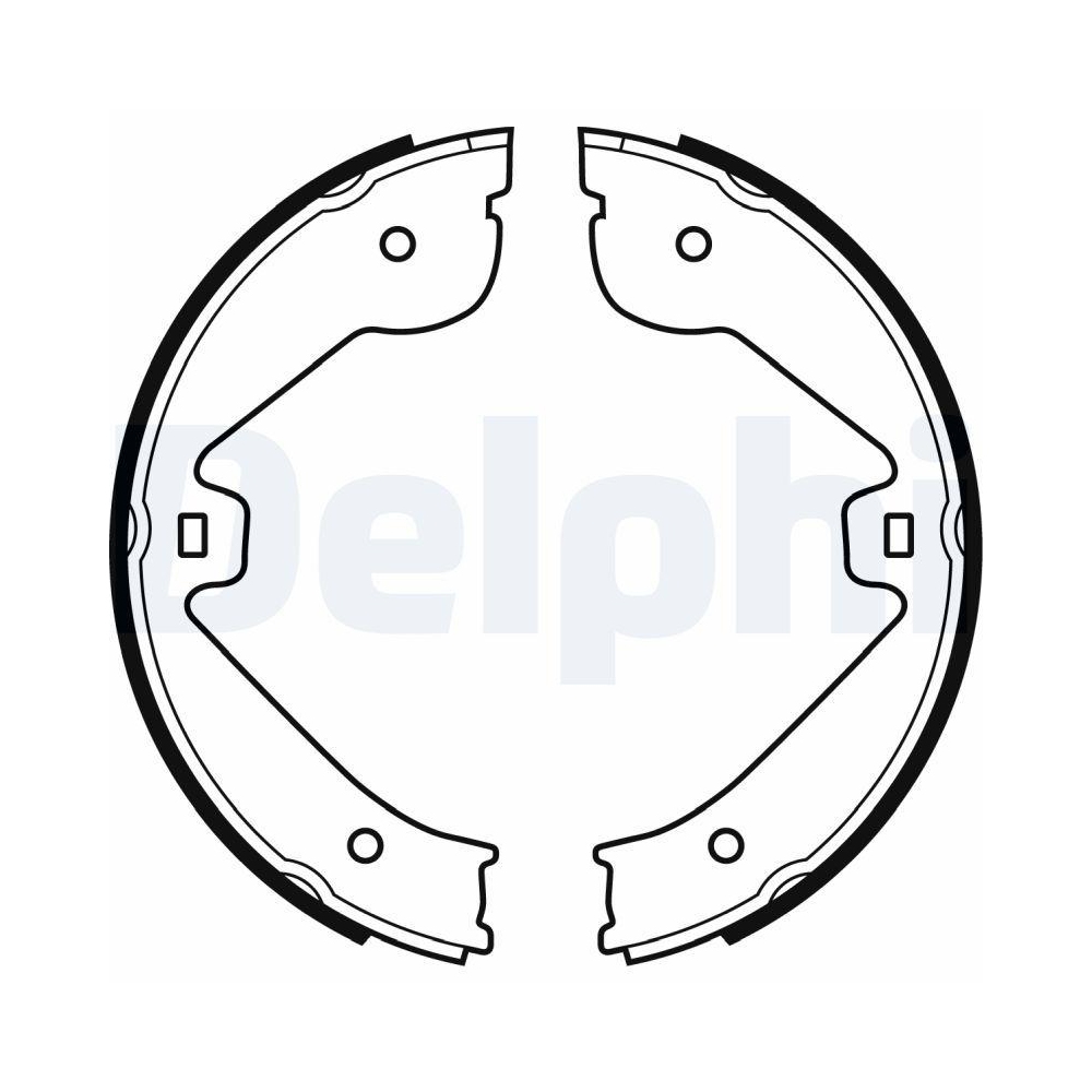 DELPHI LS1995 Bremsbackensatz, Feststellbremse f&uuml;r AUDI MERCEDES-BENZ PORSCHE VW