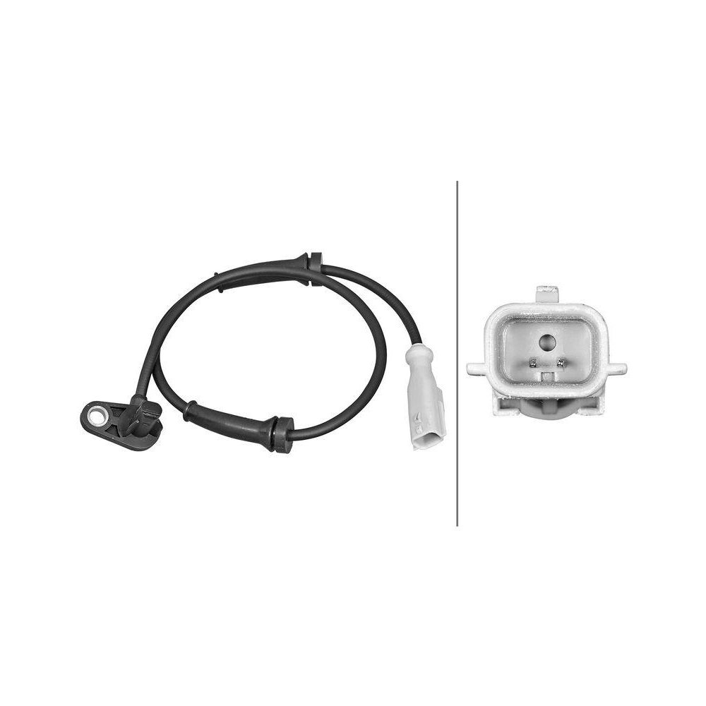 HELLA Sensor, Raddrehzahl 6PU 358 217-271 f&uuml;r MERCEDES-BENZ NISSAN RENAULT
