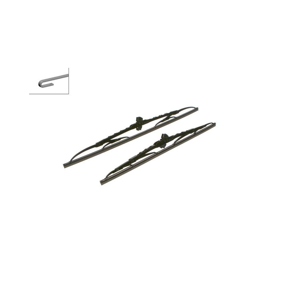 Wischblatt BOSCH 3 397 118 402 Twin für FIAT MAZDA SUBARU, vorne