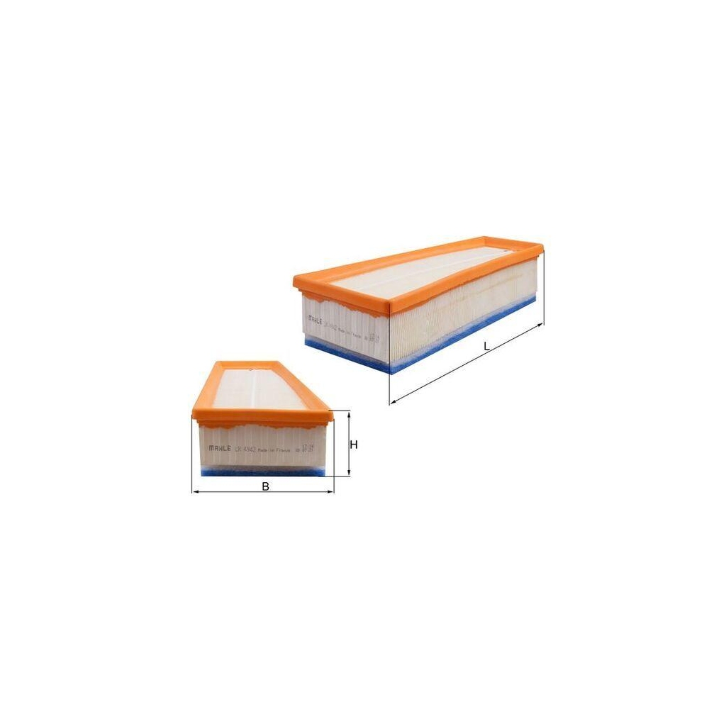 Luftfilter KNECHT LX 4942 f&uuml;r MERCEDES-BENZ, links