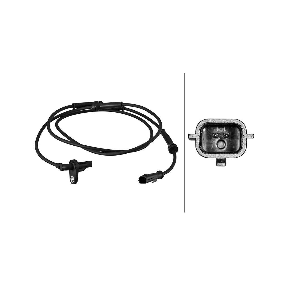 HELLA Sensor, Raddrehzahl 6PU 358 217-281 f&uuml;r MERCEDES-BENZ NISSAN RENAULT