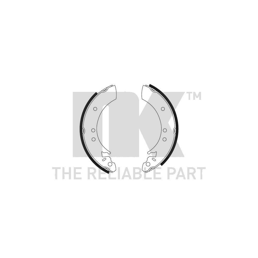 Bremsbackensatz NK 2799041 f&uuml;r FORD TALBOT, Hinterachse