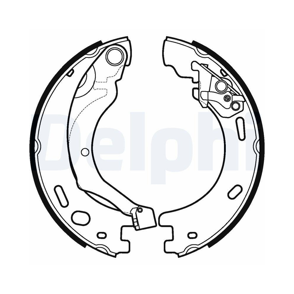 DELPHI LS1997 Bremsbackensatz, Feststellbremse für LAND ROVER, Hinterachse