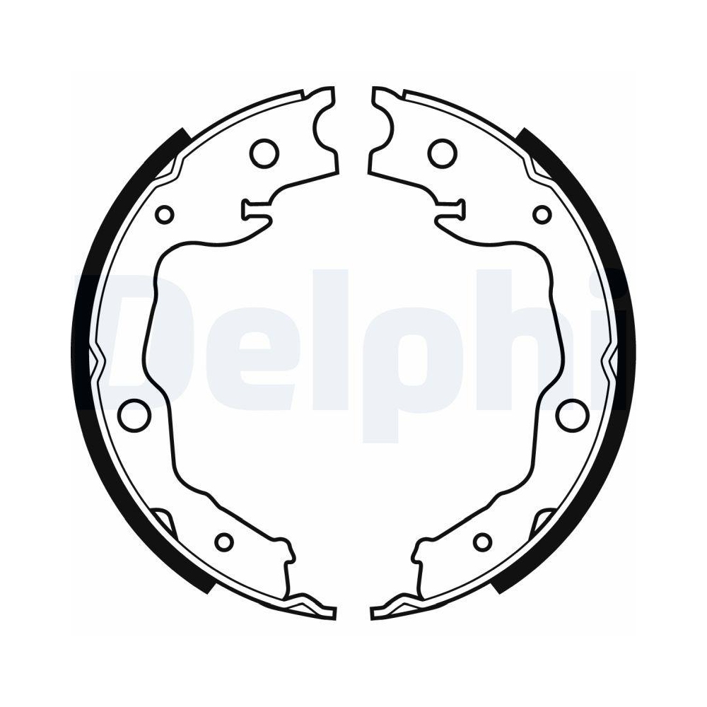 DELPHI LS1999 Bremsbackensatz f&uuml;r NISSAN RENAULT TOYOTA LEXUS INFINITI
