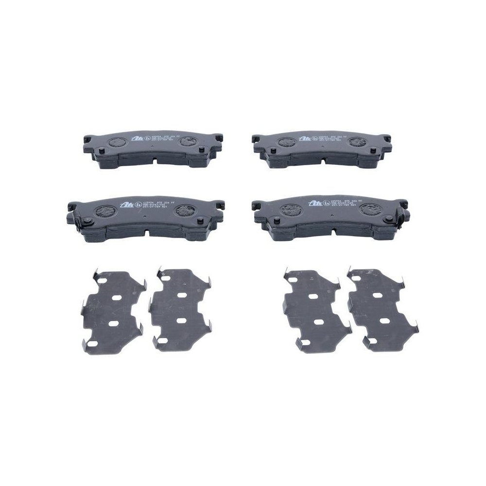 Bremsbelagsatz, Scheibenbremse ATE 13.0460-5954.2 f&uuml;r FORD MAZDA, Vorderachse