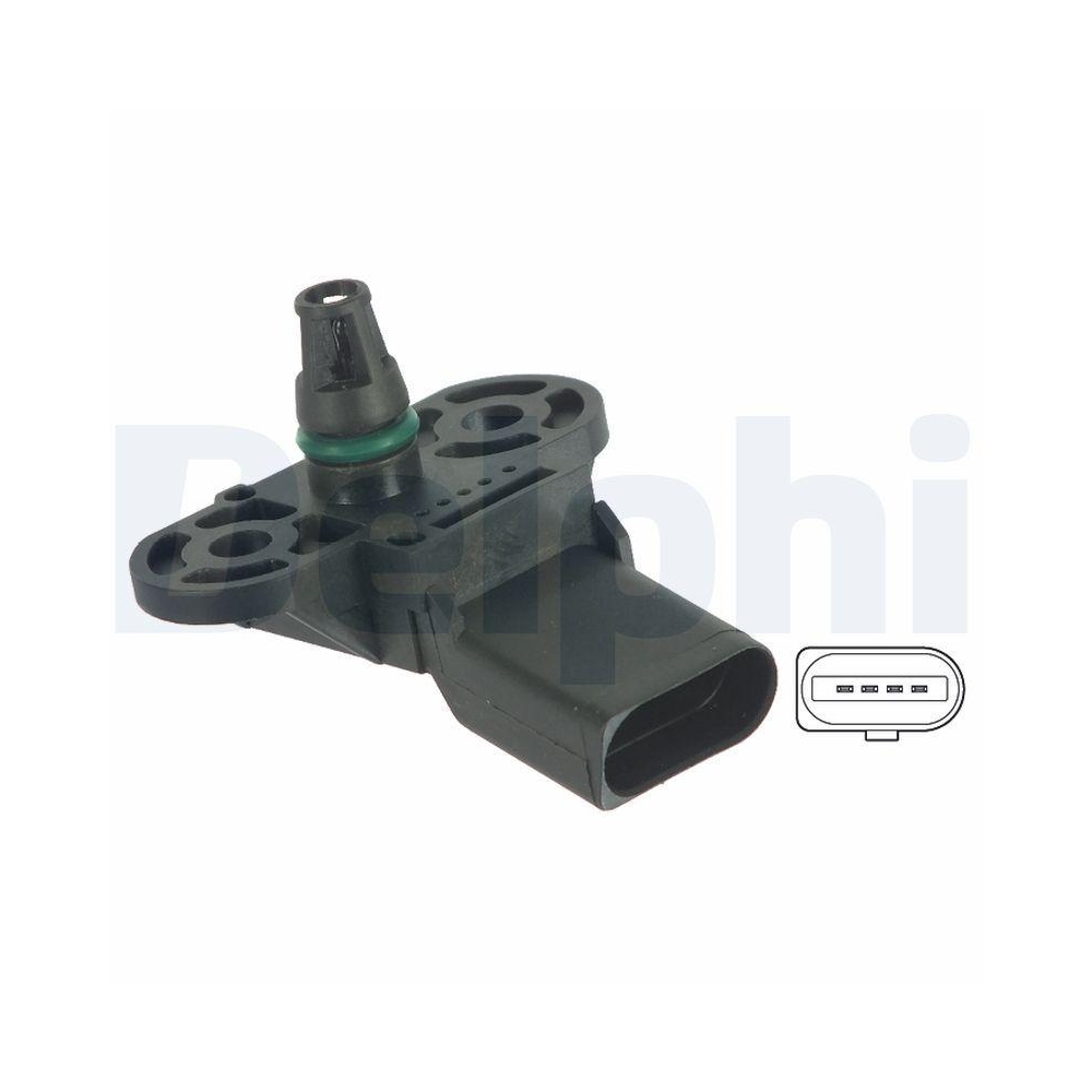 DELPHI PS10123 Sensor, Ladedruck f&uuml;r AUDI SEAT SKODA VW VAG