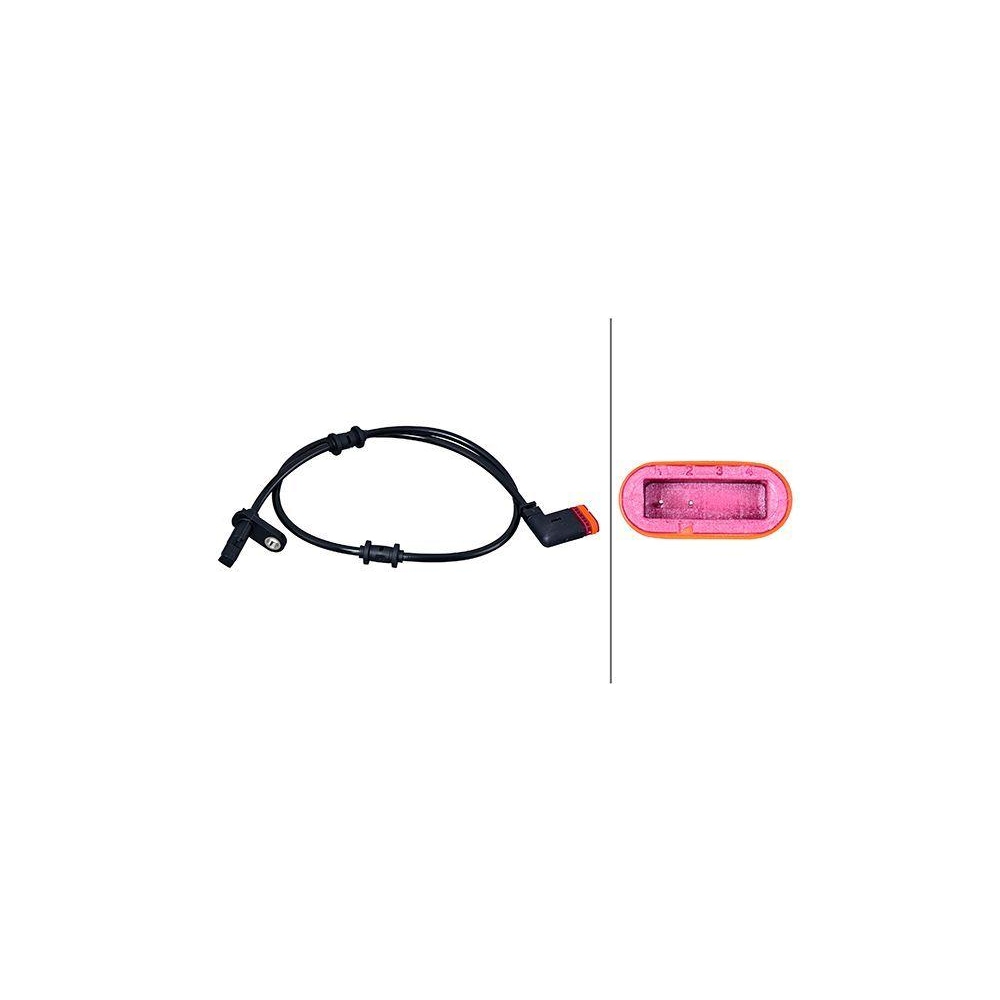 HELLA Sensor, Raddrehzahl 6PU 358 218-091 f&uuml;r MERCEDES-BENZ, Hinterachse