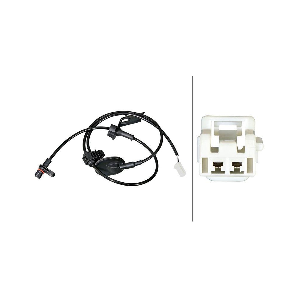 HELLA Sensor, Raddrehzahl 6PU 358 219-371 f&uuml;r MAZDA, Hinterachse