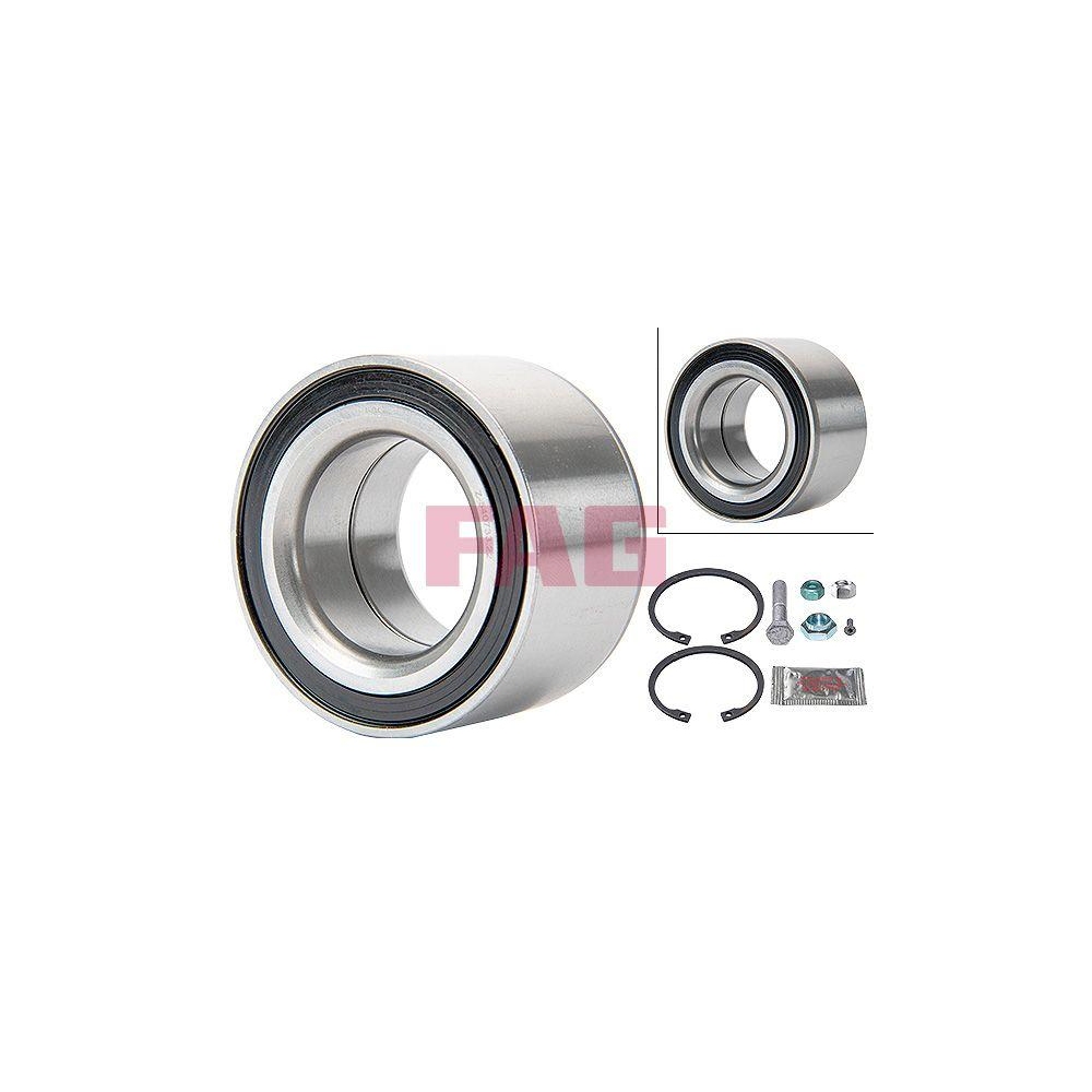 Radlagersatz Schaeffler FAG 713 6101 60 für AUDI VW, Hinterachse, Vorderachse