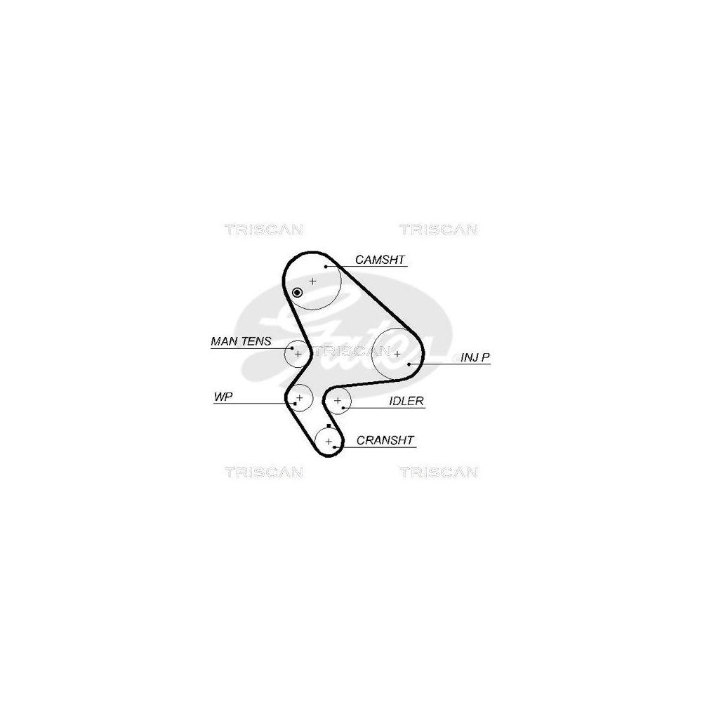 Zahnriemen TRISCAN 8645 5588xs f&uuml;r CITRO&Euml;N FIAT LANCIA PEUGEOT SUZUKI