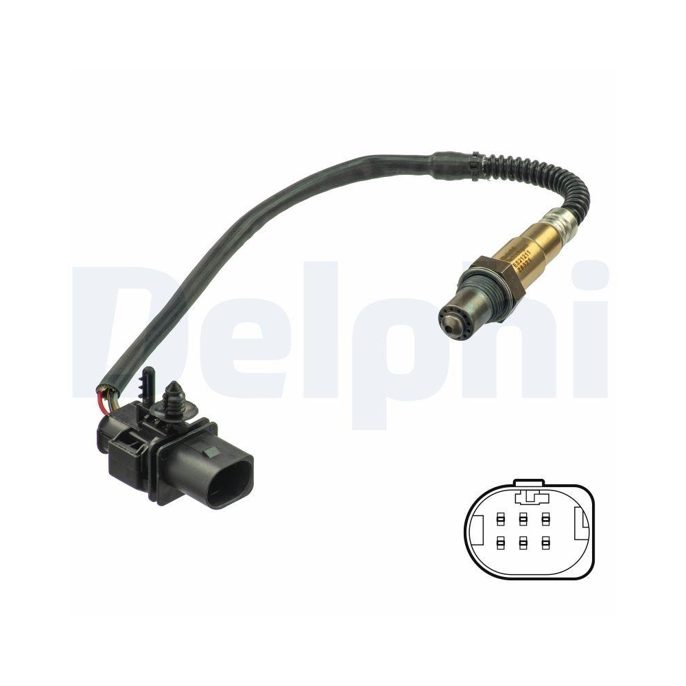 DELPHI ES21211-12B1 Lambdasonde f&uuml;r TOYOTA LAND ROVER, links, rechts, vorne