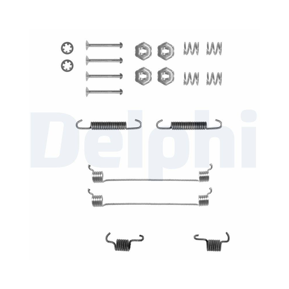 DELPHI LY1055 Zubeh&ouml;rsatz, Bremsbacken f&uuml;r CITRO&Euml;N PEUGEOT RENAULT, Hinterachse