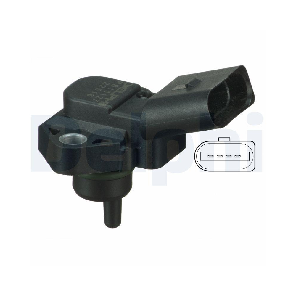 DELPHI PS10127 Sensor, Ladedruck für AUDI FORD SEAT SKODA VW VAG
