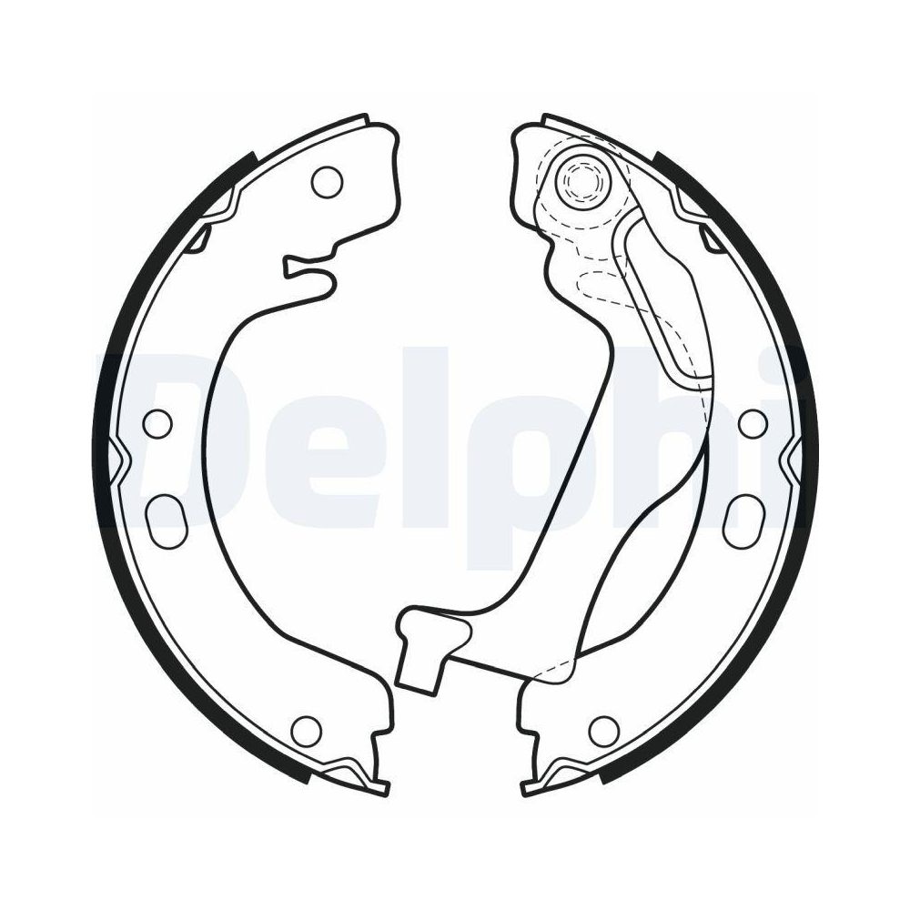 DELPHI LS2003 Bremsbackensatz f&uuml;r TOYOTA, Hinterachse