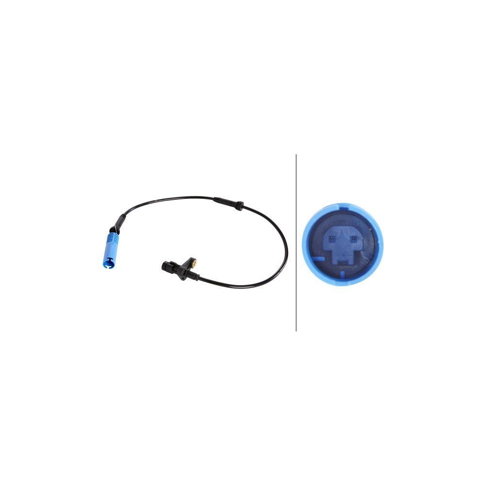 HELLA Sensor, Raddrehzahl 6PU 012 039-051 f&uuml;r BMW, Vorderachse, links, rechts