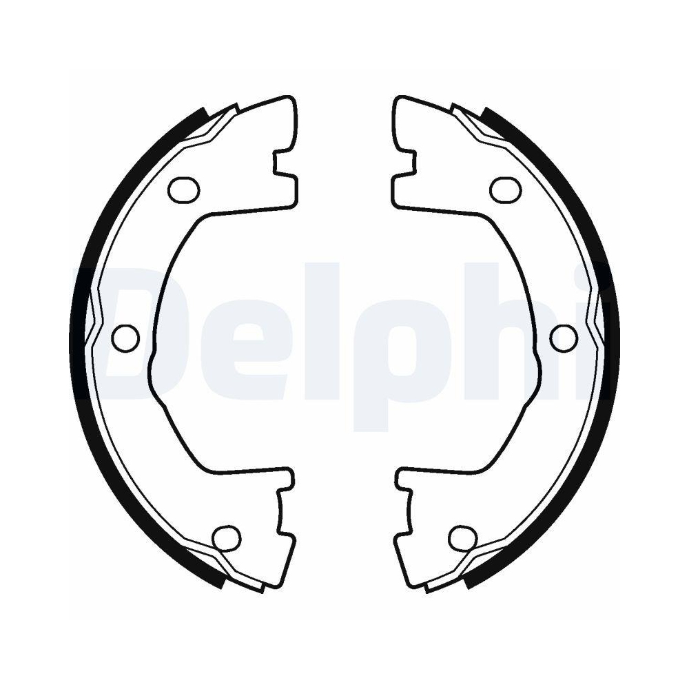 Bremsbackensatz DELPHI LS2115 für IVECO, Hinterachse