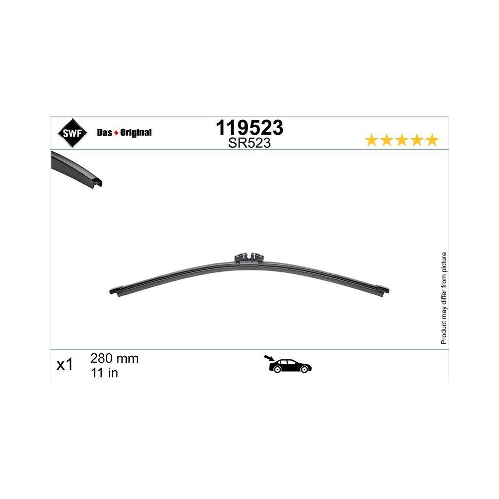 Wischblatt SWF 119523 DAS ORIGINAL REAR für BMW FORD FORD USA MINI LAND ROVER