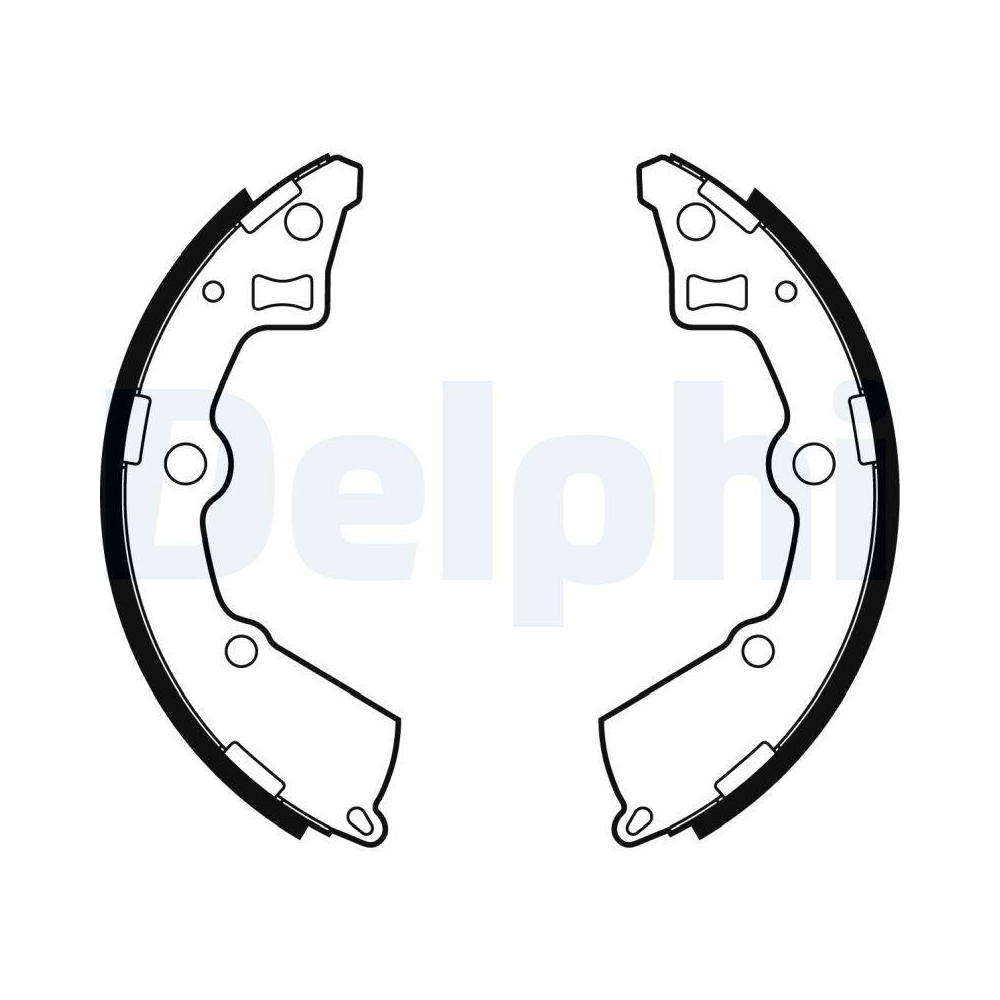Bremsbackensatz DELPHI LS2005 für KIA, Hinterachse