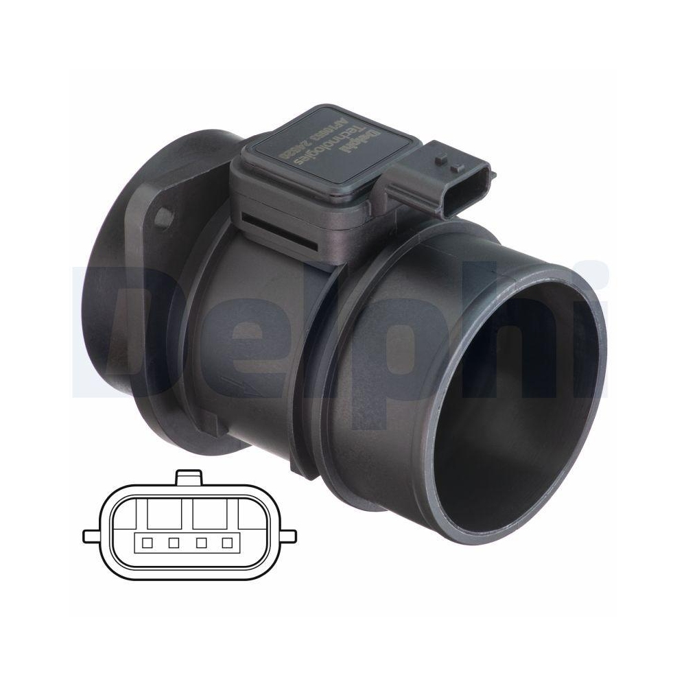 DELPHI AF10653-12B1 Luftmassenmesser für MERCEDES-BENZ NISSAN OPEL RENAULT DACIA