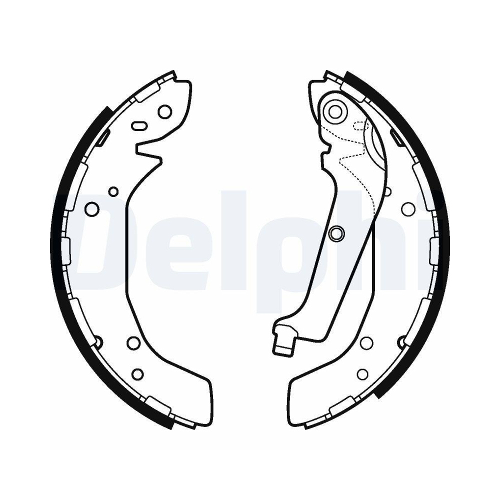 DELPHI LS2117 Bremsbackensatz für KIA, Hinterachse