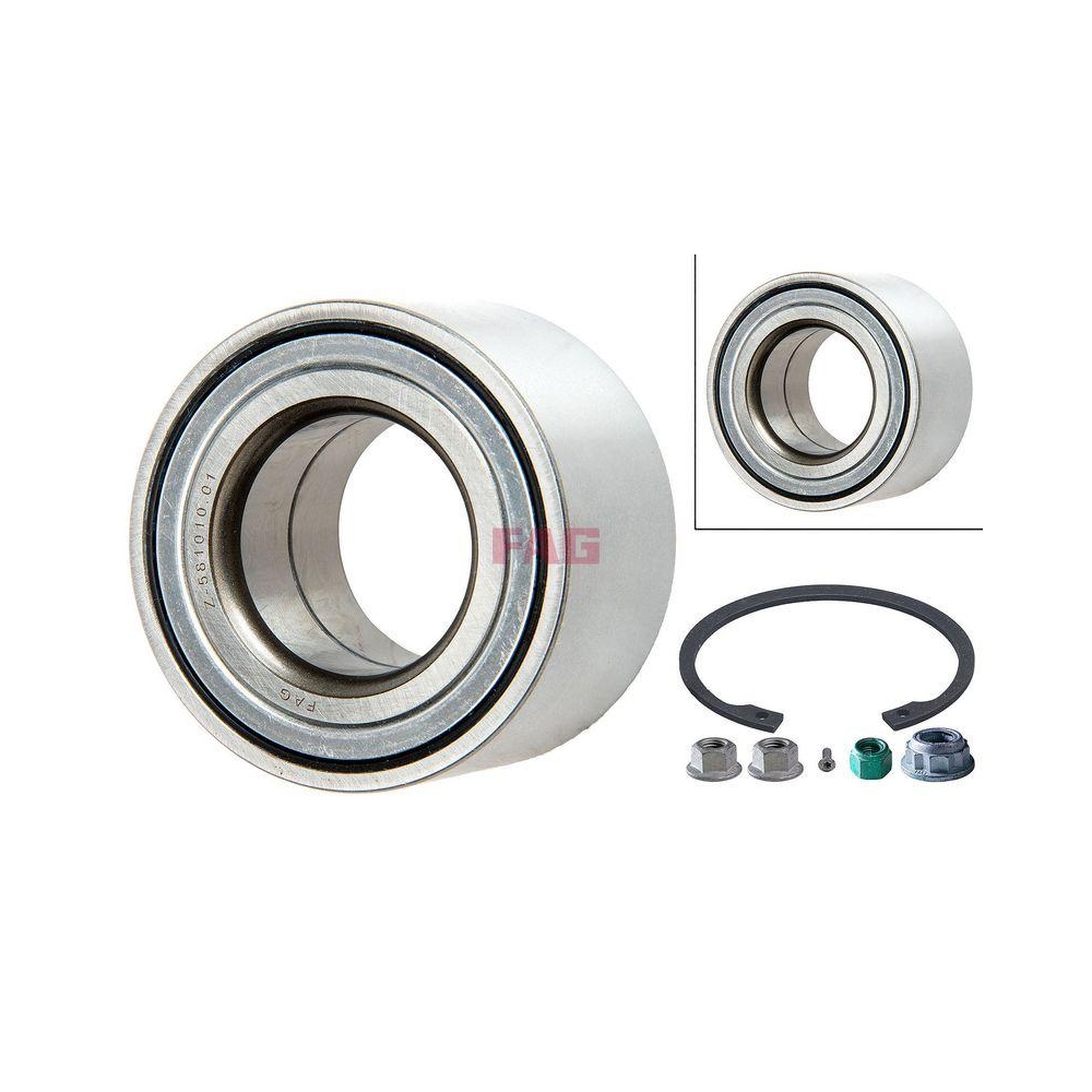 Radlagersatz Schaeffler FAG 713 6103 10 f&uuml;r SEAT VW, Vorderachse