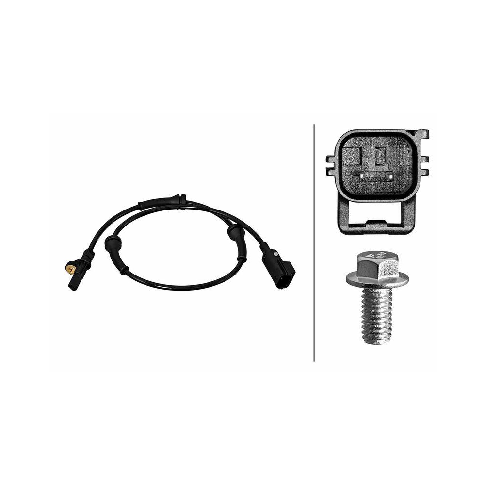 HELLA Sensor, Raddrehzahl 6PU 358 218-301 f&uuml;r LAND ROVER, Hinterachse